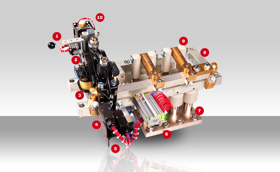 Bar mounted contactors by HOMA - Typ HAT-2W